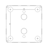 Vimar Isoset Surface Mount Enclosure, For Eikon and Plana, 8-Module (4+4), 4x2, Vertical, IP40