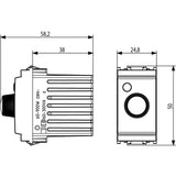 Vimar Idea Rotary Dimmer, 230V, 60-900W, Illuminable Dial, Grey
