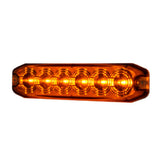 Hella Marine MST6E LED Warning Flasher, Amber Light, 12-24V, IP67, 21 Flash Patterns