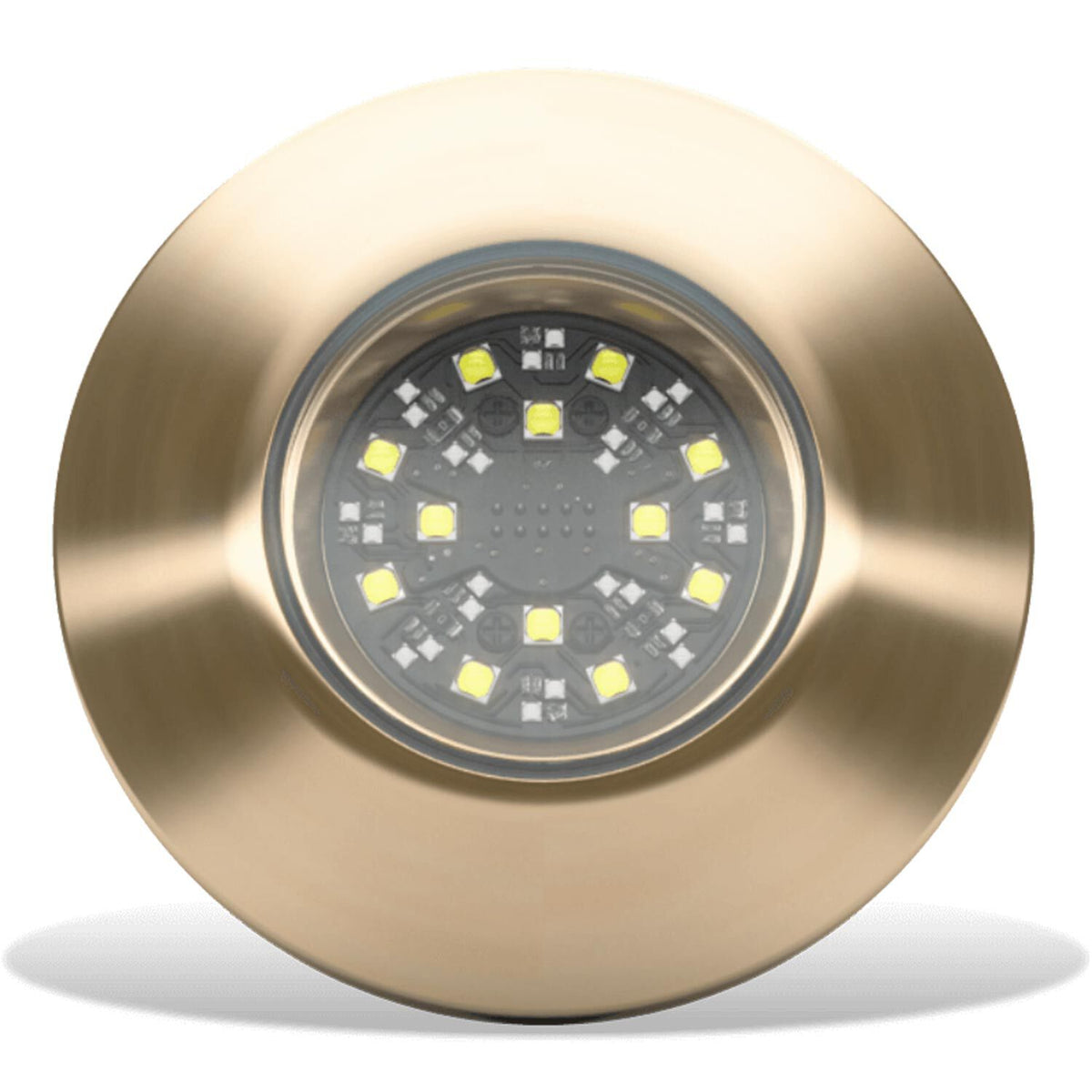 Lumishore SUPRA THX404 Thru-Hull Underwater LED Light, Dual-Color Blue/White, 8150 lm, 10.5-31V, IP68, External Driver