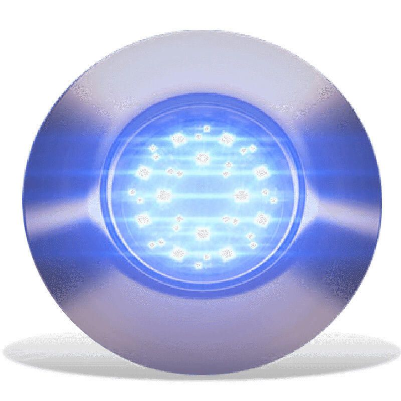 Lumishore SUPRA THX404 Thru-Hull Underwater LED Light, Dual-Color Blue/White, 8150 lm, 10.5-31V, IP68, External Driver