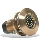 Lumishore SUPRA TIX404 Thru-Hull Underwater LED Light, Dual-Color Blue/White, 8,150 Fixture Lumens, 10.5-31V, IP68, 110 Degree Beam