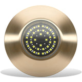 Lumishore SUPRA TIX804 Interchangeable Thru-Hull Underwater LED Light, Dual Color Blue and White, 10.5-31V DC, IP68, 13,500 White Fixture Lumens, 110 Degree Beam, Marine Bronze Body