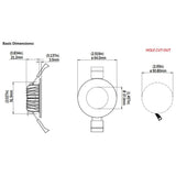 Lumishore ECLIPSE DL55 LED Downlight, RGBW, 12V, IP67