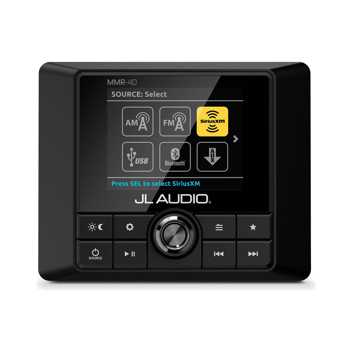 JL Audio MMR-40 Wired NMEA 2000 Network Controller, For JL Audio MediaMaster, 2.8in Full-Color LCD, IP66
