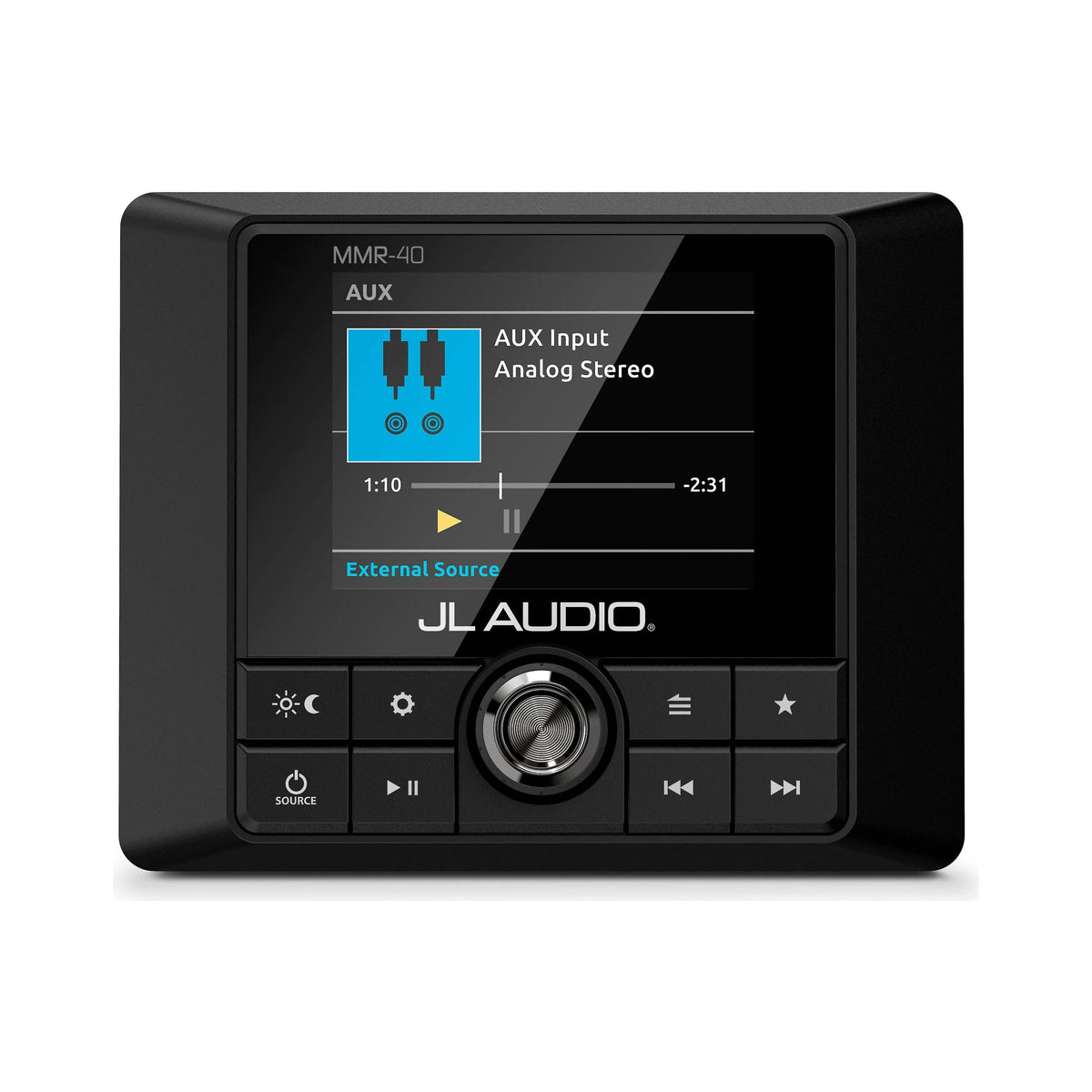 JL Audio MMR-40 Wired NMEA 2000 Network Controller, For JL Audio MediaMaster, 2.8in Full-Color LCD, IP66