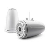JL Audio M6-880ETXv3 Enclosed Tower Coaxial Speaker System, 8.8in, 125W RMS Each, 4 Ohm, Gloss White Enclosure, Gloss White Classic Grille, Black Tweeter Mesh, 2pk