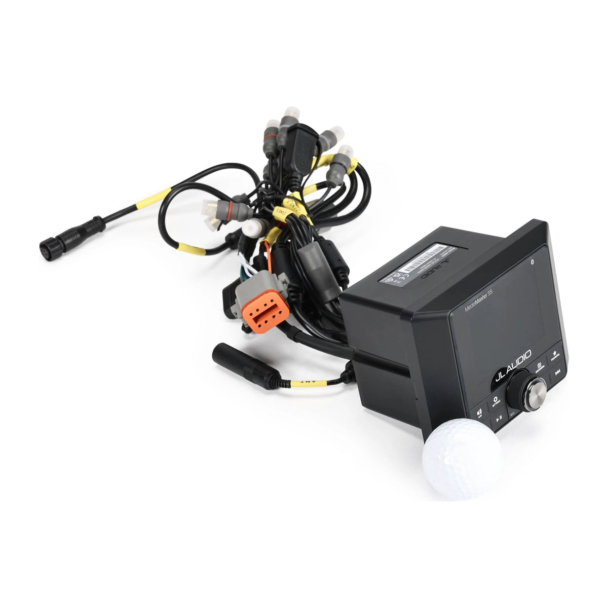 JL Audio MediaMaster 55 Marine Source Unit, NMEA 2000 Certified, 10-16V, IP67, 3-Zone Audio, Bluetooth, 2.8 in Color LCD