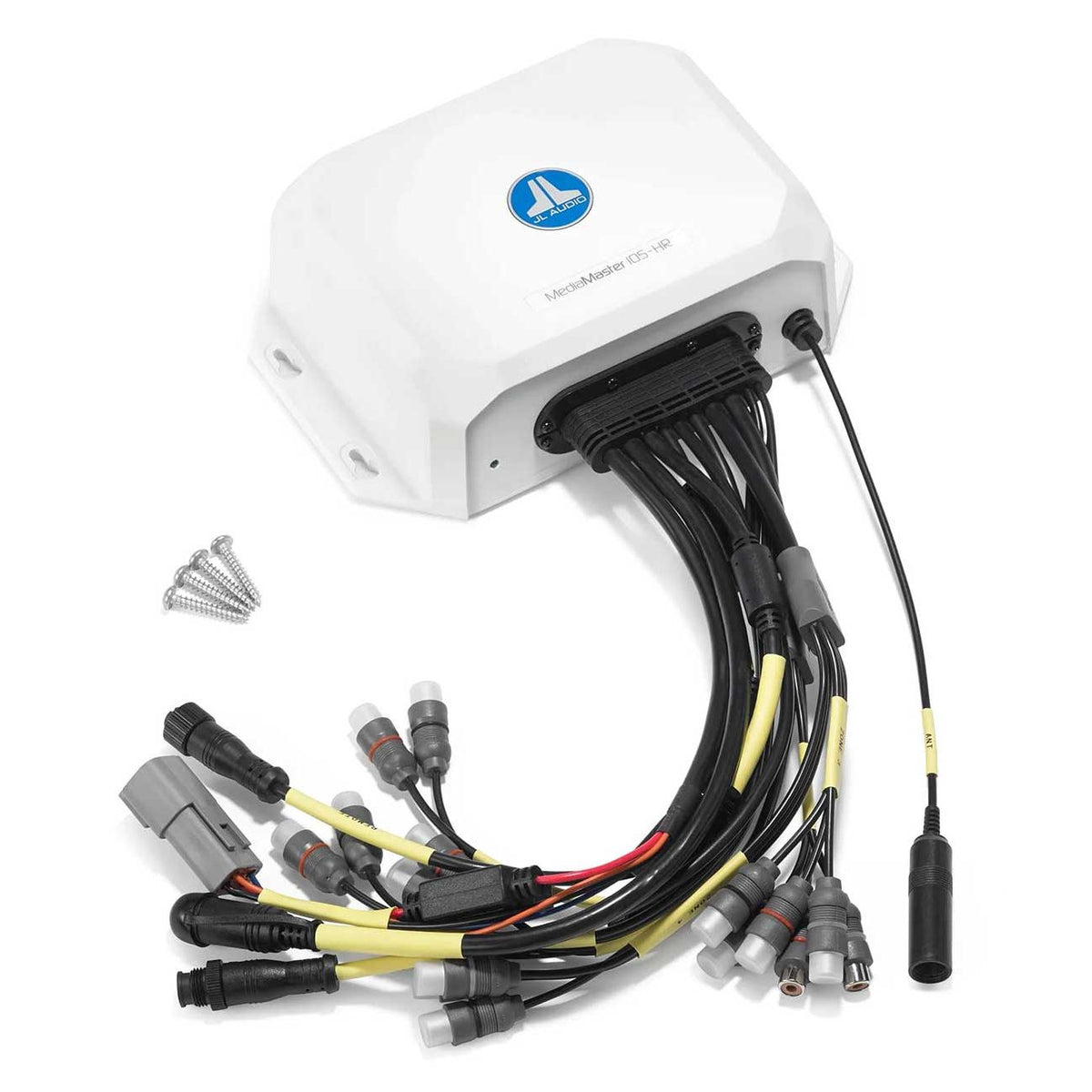 JL Audio MediaMaster 105-HR Hidden Marine Source Unit, NMEA 2000 MFD Control, 4-Zone, 12-Channel 4V RMS Preamp Outputs