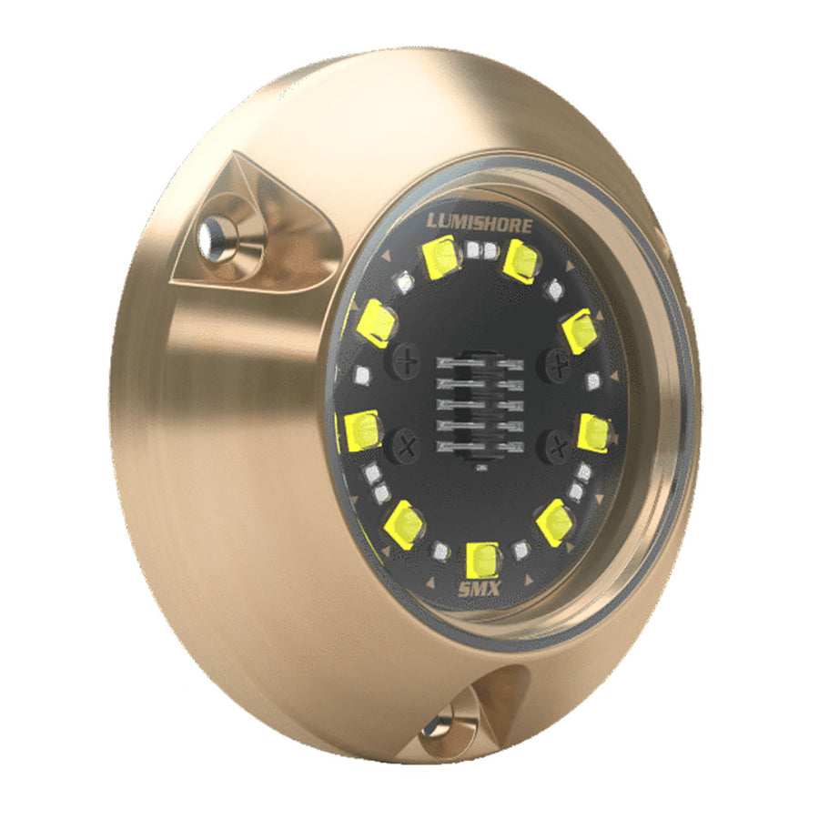 Lumishore ECLIPSE SMX24 Surface Mount Underwater LED Light, White Light, 12V Only, IP68, 3,100 Fixture Lumens, 90° Beam