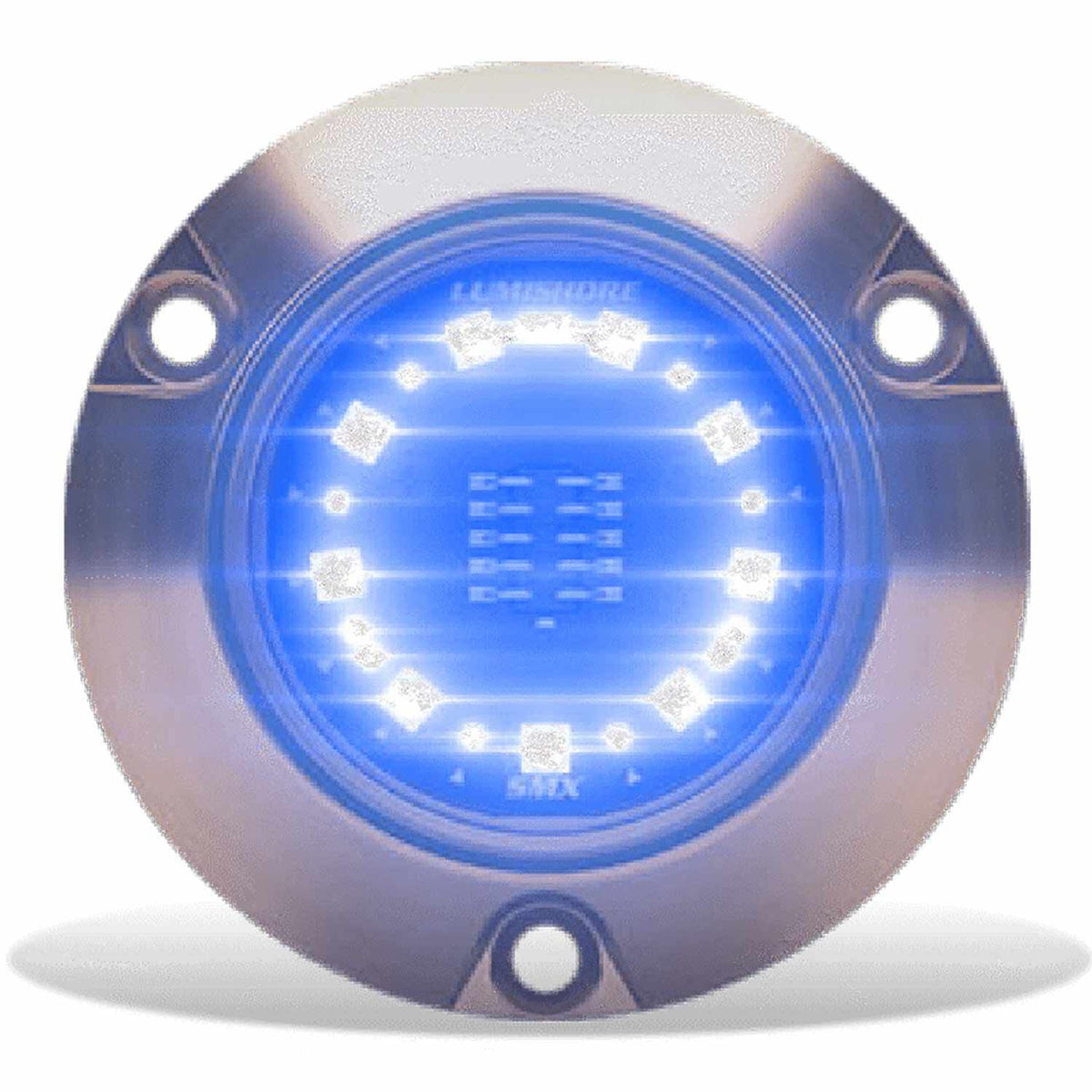 Lumishore ECLIPSE SMX24 LED Surface Mount Underwater Light, Dual-Color Blue/White, 12/24V, 3,100 lm