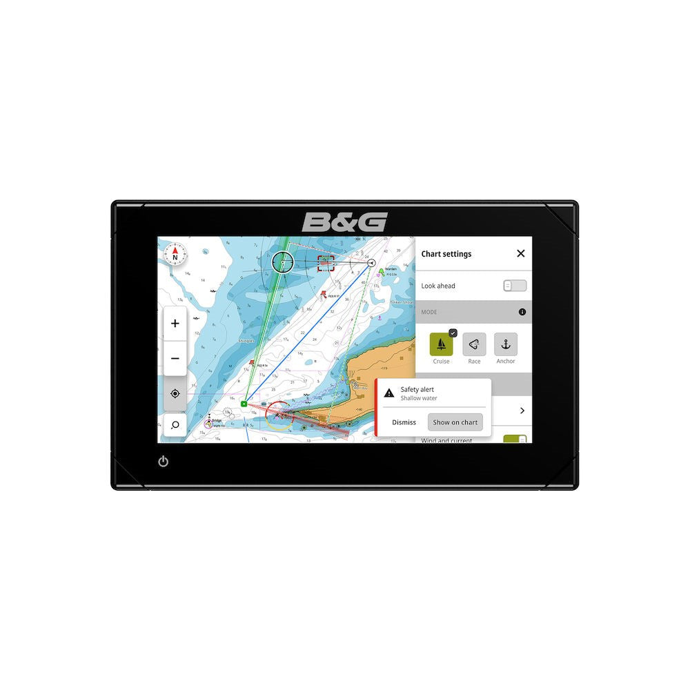 B&G Zeus S Chartplotter/Fishfinder, SolarMax IPS Touchscreen, CHIRP Sonar, NMEA 2000, Wi-Fi, Ethernet, IPX6/IPX7