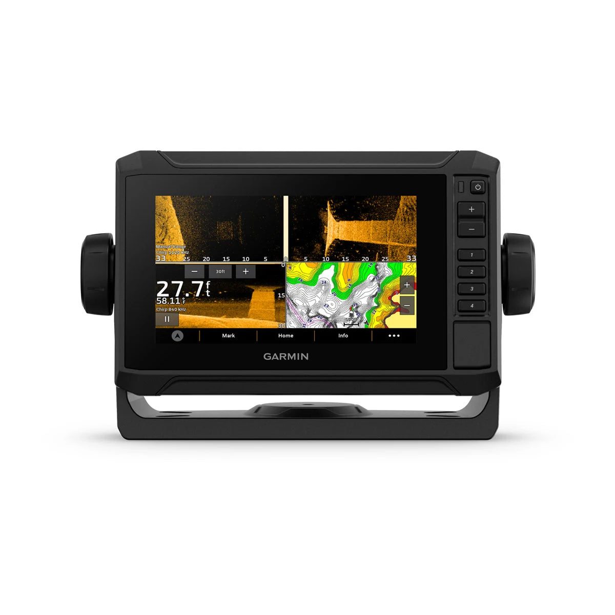 Garmin ECHOMAP UHD2 sv Chartplotter/Fishfinder Combo, Touchscreen With Keyed Assist, SideVü/ClearVü Sonar, Navionics+ Mapping, NMEA 2000, Built-In Wi-Fi