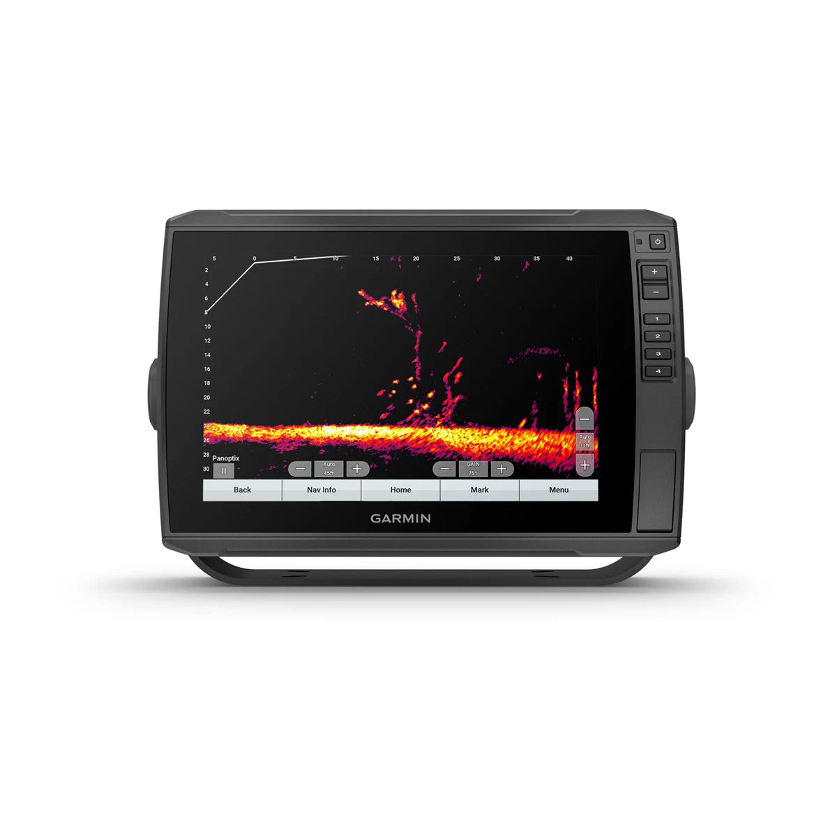 Garmin ECHOMAP Ultra Chartplotter/Sonar Combo, Panoptix LiveScope Support, GT56UHD-TM Transducer, UHD ClearVü, UHD SideVü, NMEA 2000, Wi-Fi ActiveCaptain App