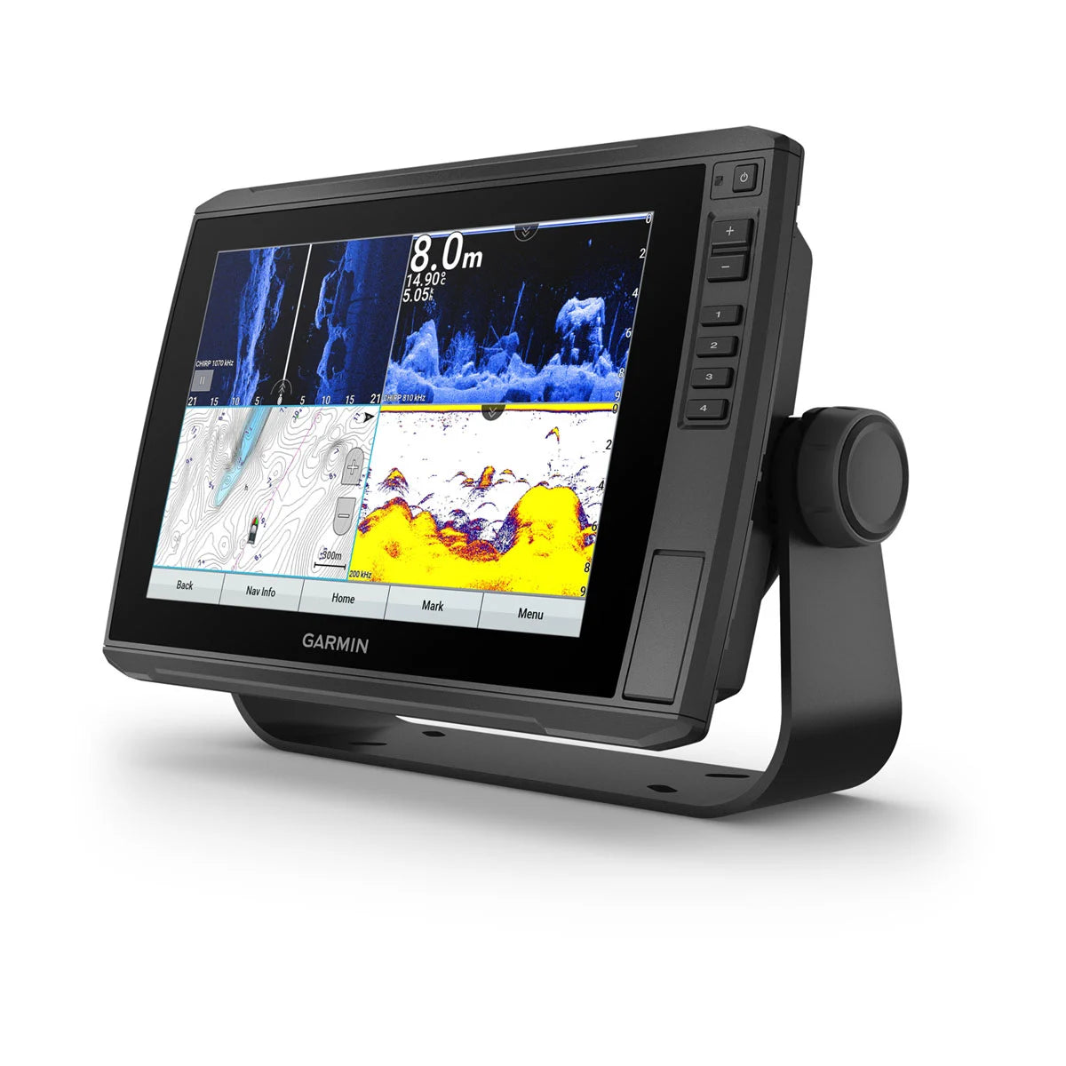 Garmin ECHOMAP Ultra Chartplotter/Sonar Combo, Panoptix LiveScope Support, GT56UHD-TM Transducer, UHD ClearVü, UHD SideVü, NMEA 2000, Wi-Fi ActiveCaptain App