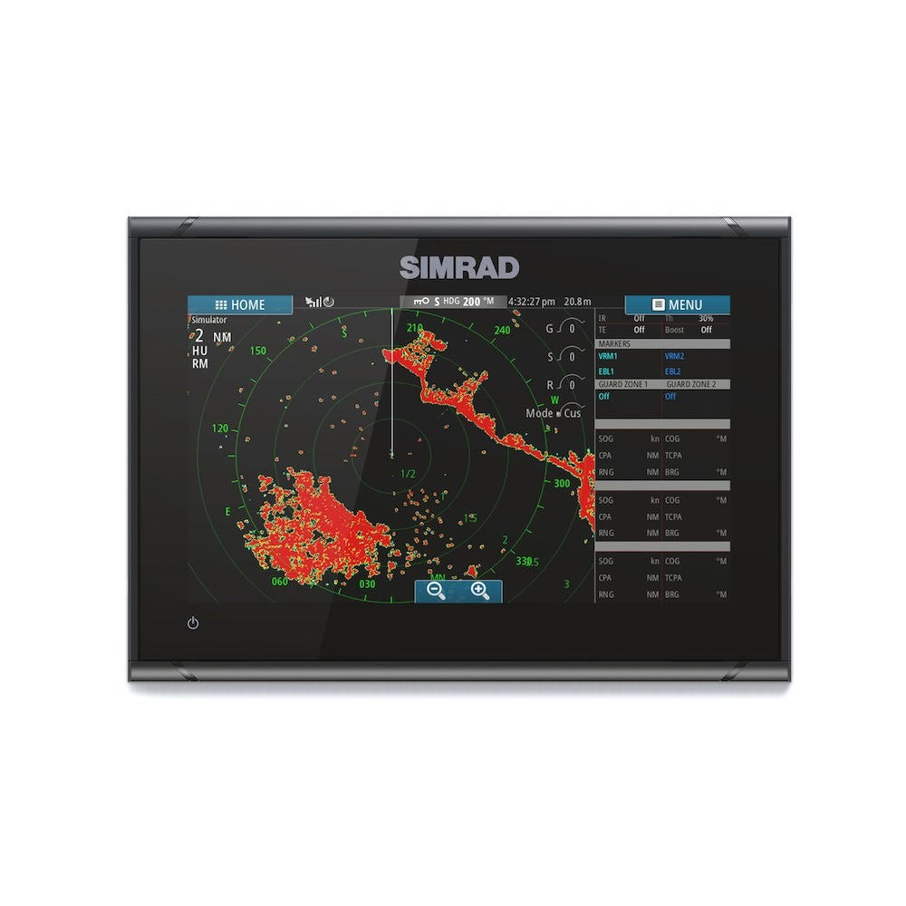 Simrad GO Fishfinder/Chartplotter Combo, C-MAP DISCOVER Charts, Touchscreen, GPS, NMEA 2000, Wi-Fi
