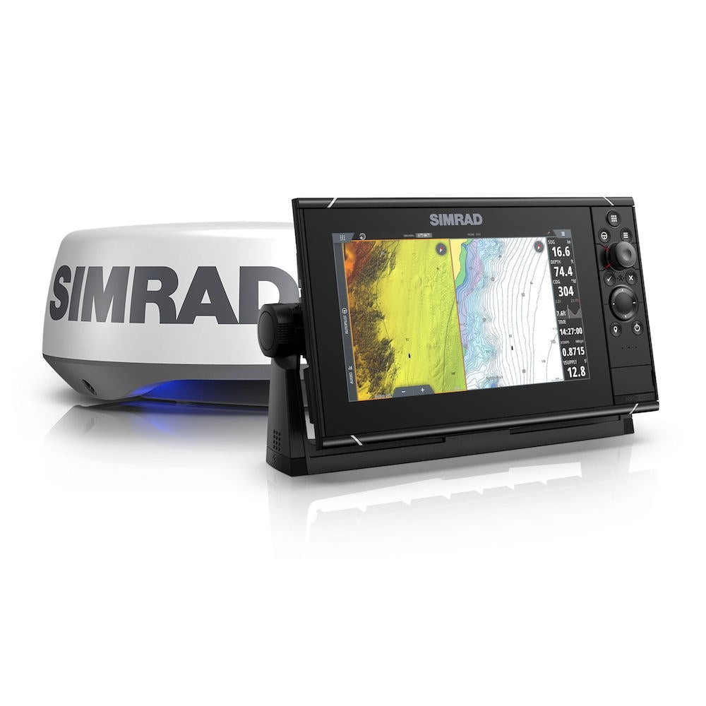 Simrad NSS evo3S Chartplotter/Fishfinder MFD, C-MAP US Enhanced Charts, 1kW CHIRP Sonar, NMEA 2000