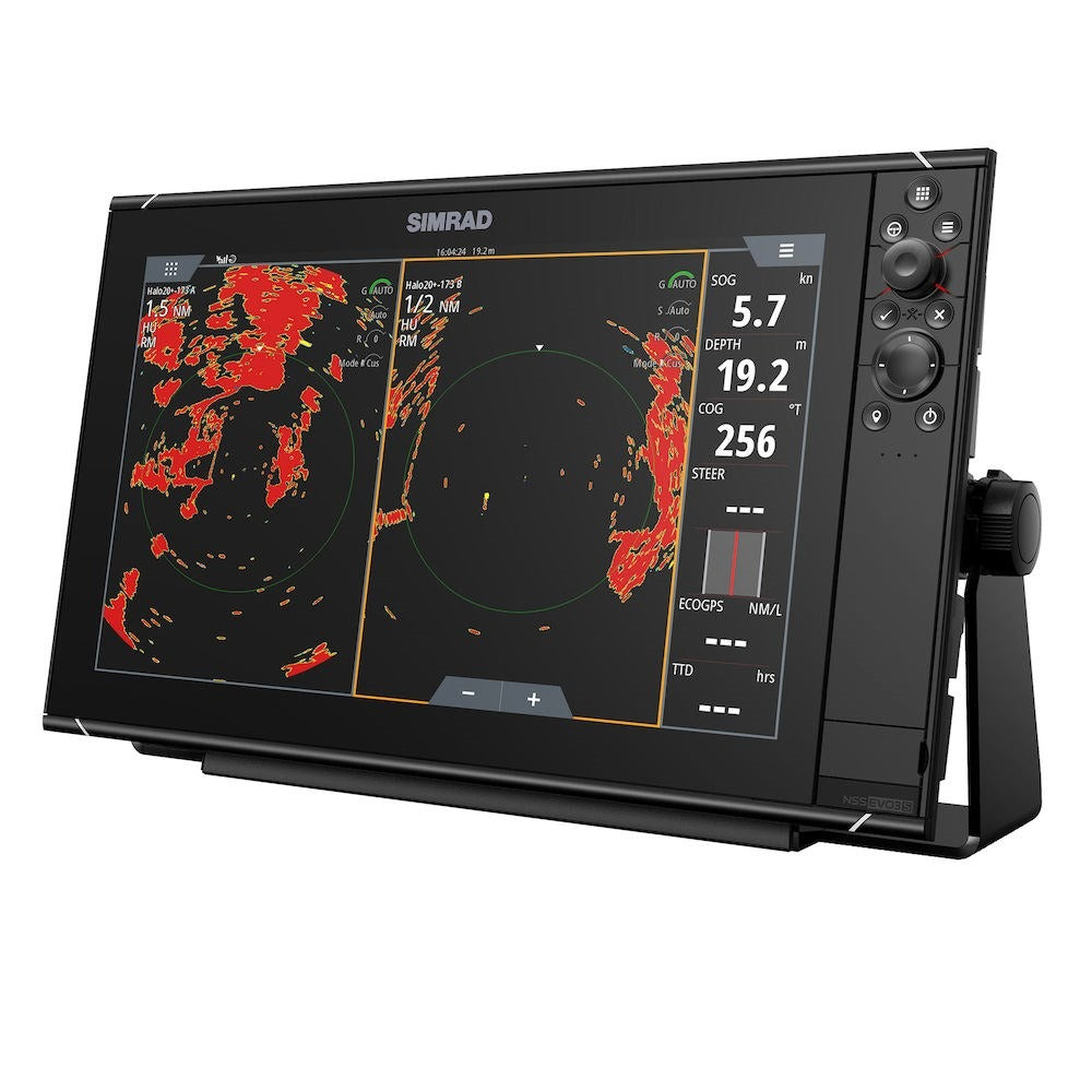 Simrad NSS evo3S Chartplotter/Fishfinder MFD, C-MAP US Enhanced Charts, 1kW CHIRP Sonar, NMEA 2000