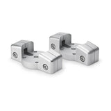 JL Audio Mount Fixture for Enclosed Tower Speaker, For ETXv3 Enclosures, Marine-Grade Aluminum, Clear Anodized Finish, Sold in Pairs