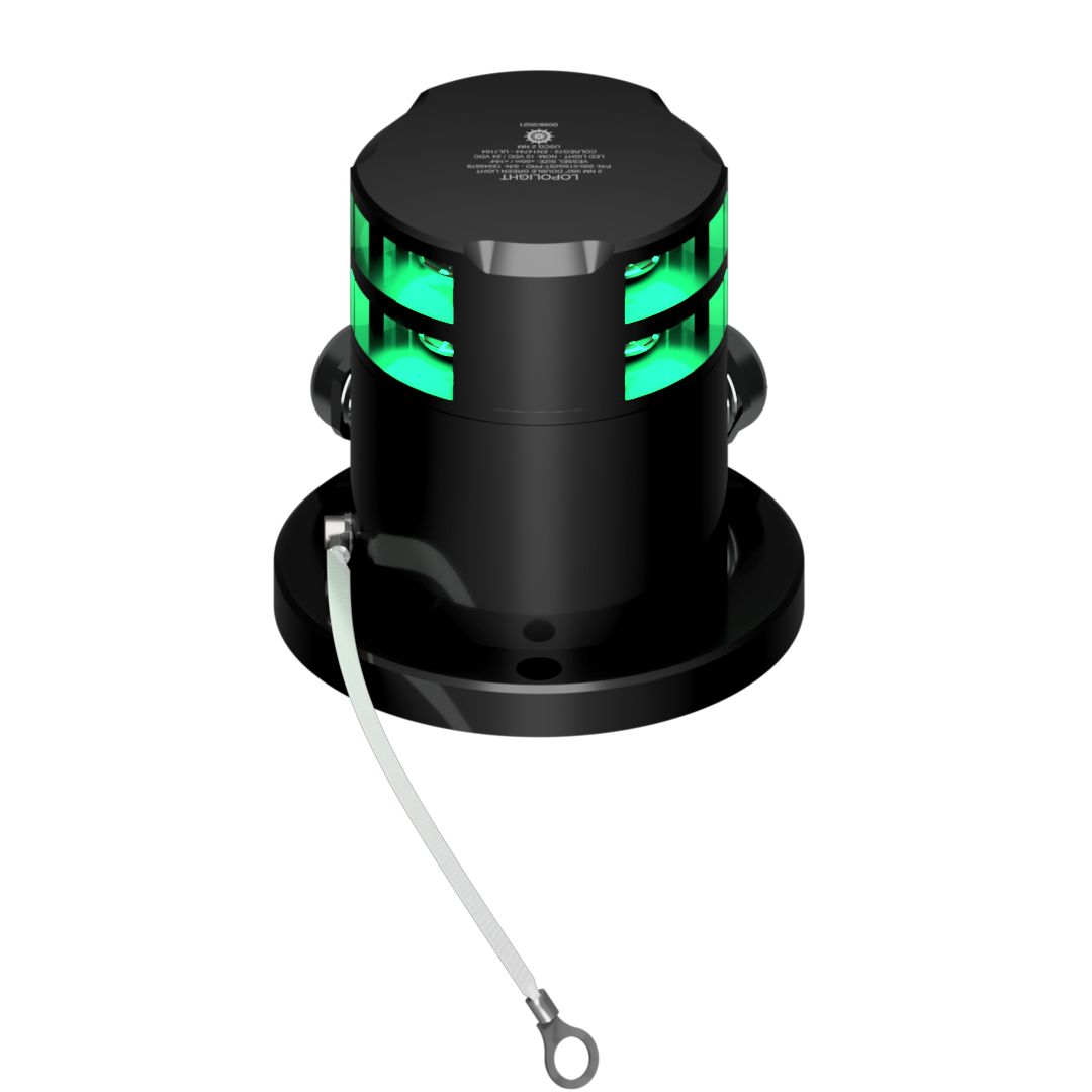 Lopolight PRO 360 Deg Green Navigation Light, 2 NM, Ex Zone 1/2, 10-32VDC, IP68