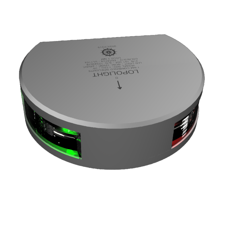 Lopolight Bi-Color Sidelight, 1nm, Vertical Mount, 10-32VDC, IP68
