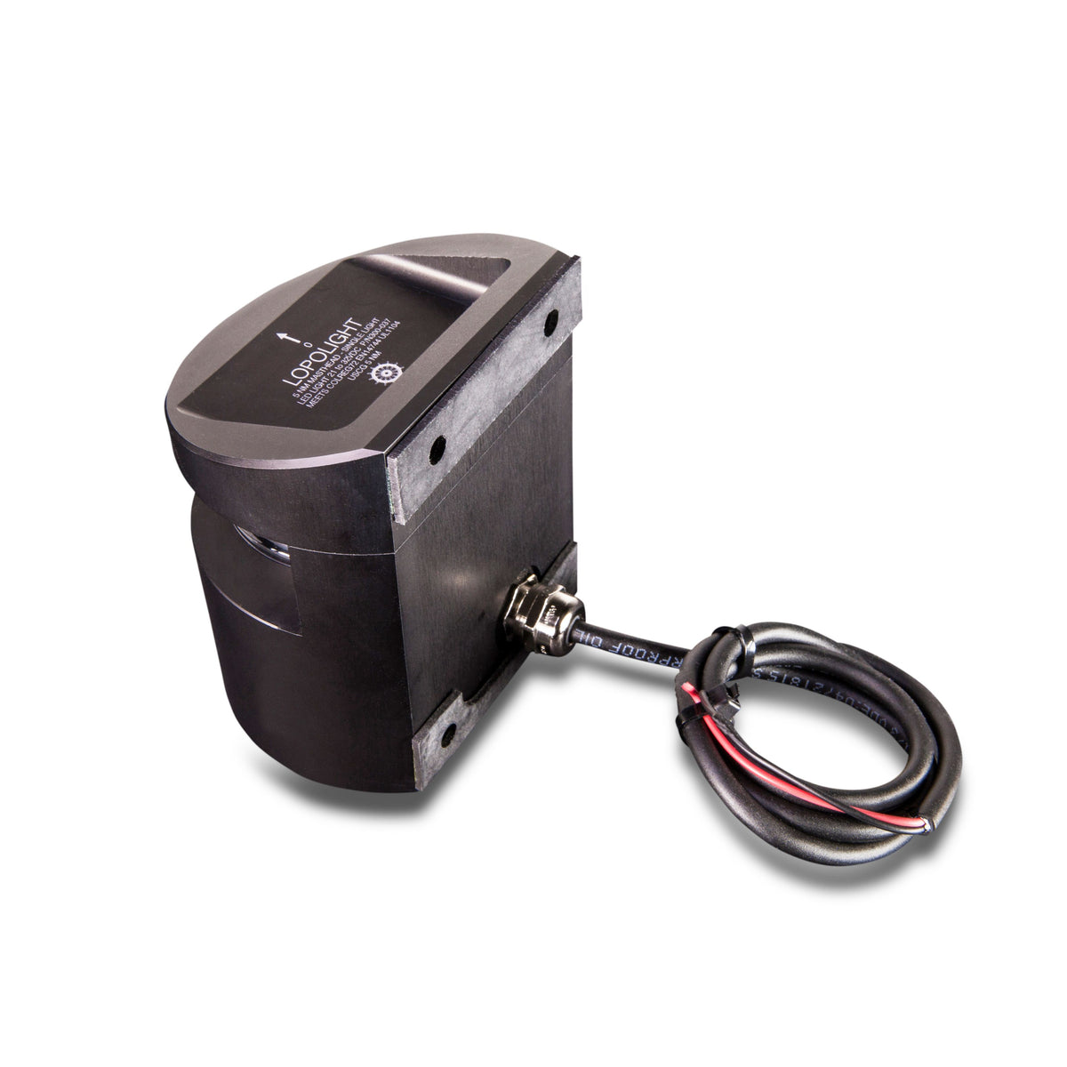 Lopolight Series 300-037 Masthead Light, For 20-50 m Vessels, 5 NM, 225 deg Beam, Vertical Mount, 20-32VDC, IP68, USCG