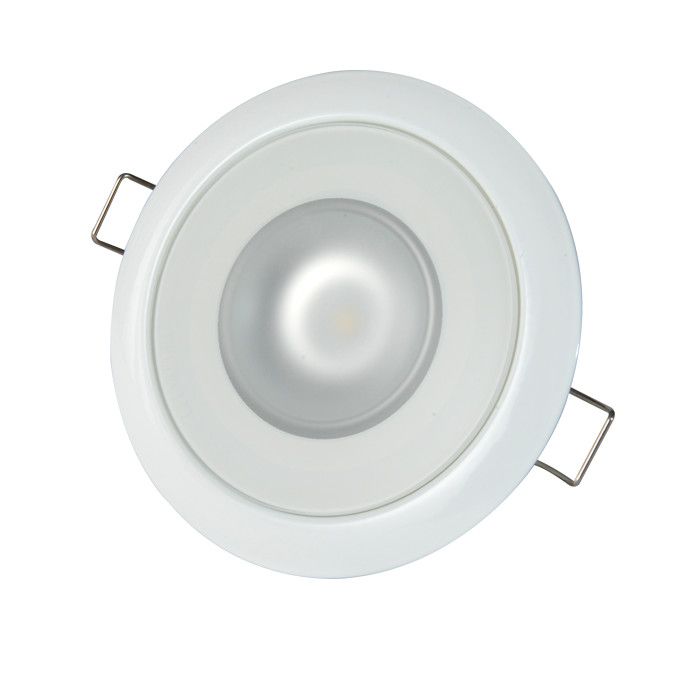 Lumitec Mirage Round Flush Mount LED Down Light, 10-30V DC, IP67, 3-6W