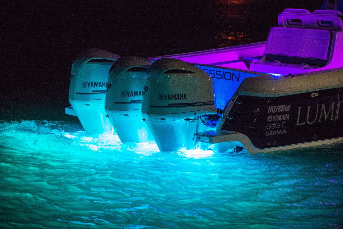 Lumitec SeaBlazeX2 LED Underwater Light, 10-30V, IP68, 6000+ Lumens, 60W, Surface Mount, 3.8in Diameter, No External Drivers