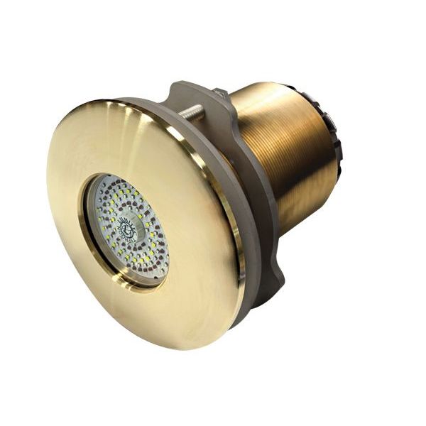 Lumitec SeaBlaze Typhoon Through-Hull Underwater LED Light, Bronze Housing, 10-30V DC, IP68, 10,000+ Lumens