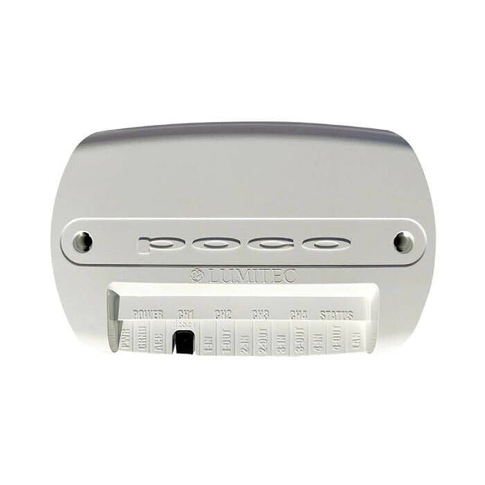 Lumitec Poco 3 Digital Lighting Control Module, For PLI-Enabled Lights, 10-30V, 4-Channel 10A/Ch, 40A Max, WiFi, Bluetooth-LE, 10/100 Ethernet, IP65