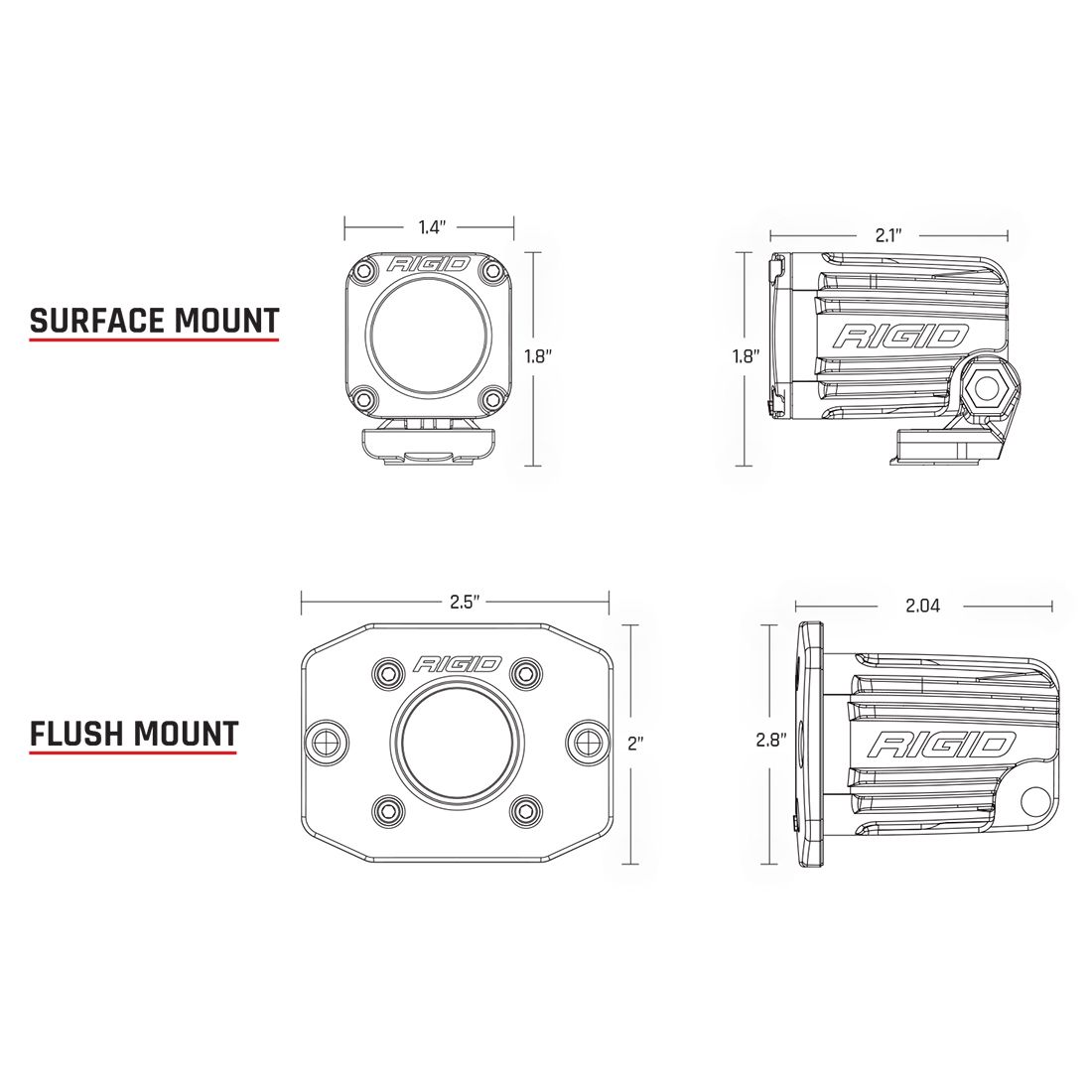 RIGID Industries - Ignite Series - 6-28 VDC Minimum Voltage, Polycarbonate Lens, IP68
