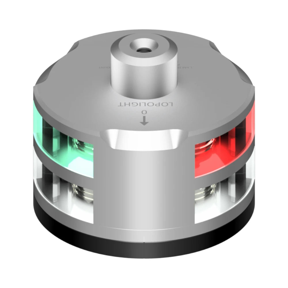 Lopolight Tri-Color Anchor Light, 1NM, FB Base, 22m Cable, IP68