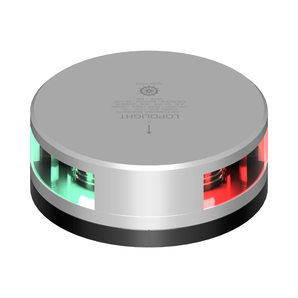 Lopolight 201-003 2 NM Red/Green Sidelight, 10-32VDC, IP68, FB Base