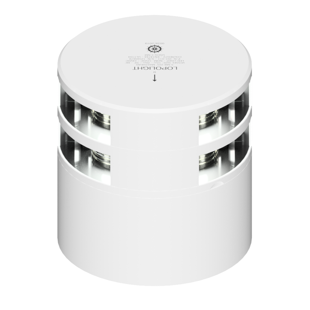 Lopolight 301-011 LED Masthead Light, 5 NM, Horizontal Mount, 10-32V, IP68