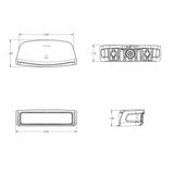 Lumitec Contour Navigation/Docking Combination Light, USCG 2nm, 1,000-Lumen Dock Light, 10-30V DC, ABYC A16