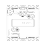 Vimar Arké 19208 SICURY SCHUKO Socket Outlet, 16A 250V, 2-Module, IP20