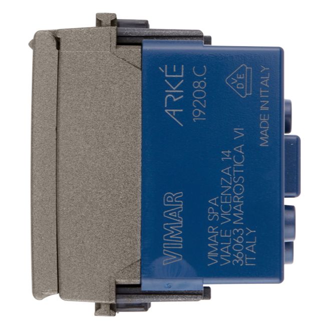 Vimar Arké 19208 SICURY SCHUKO Socket Outlet, 16A 250V, 2-Module, IP20