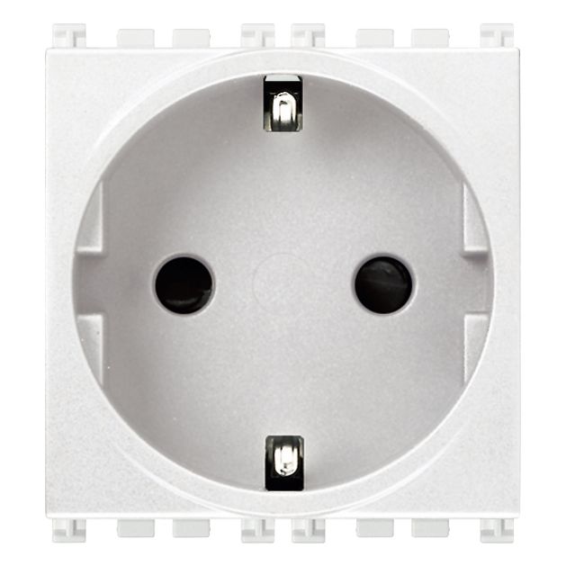 Vimar Arké 19208 SICURY SCHUKO Socket Outlet, 16A 250V, 2-Module, IP20