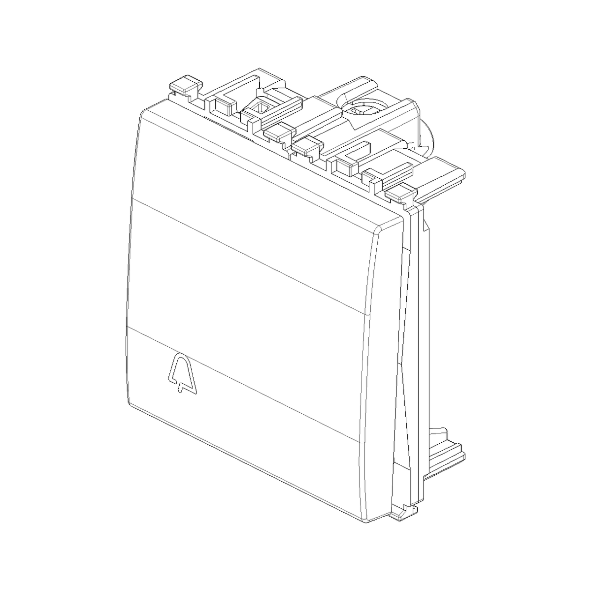 Vimar Eikon Push Button Switch, 1P NO, 10A, 250V, Illuminable, IP40