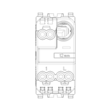 Vimar Eikon Push Button Switch, 1P NO, 10A, 250V, Illuminable, IP40