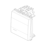 Vimar Eikon Push Button Switch, 1P NO, 10A, 250V, Illuminable, IP40