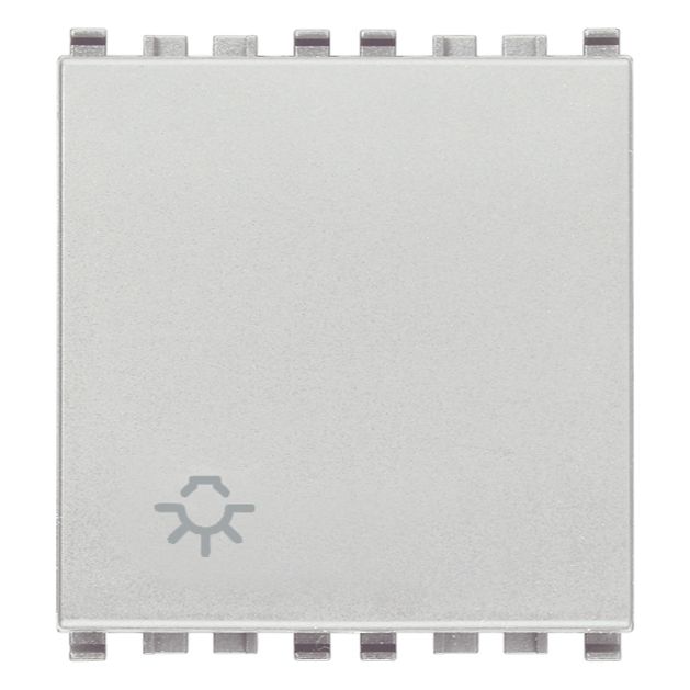 Vimar Eikon Push Button Switch, 1P NO, 10A, 250V, Illuminable, IP40