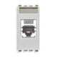 Vimar Netsafe RJ45 Socket Outlet, For Eikon, Cat5e, Panduit MINI-COM, T568A/B