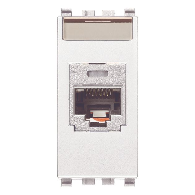 Vimar Netsafe RJ45 Socket Outlet, For Eikon, Cat5e, Panduit MINI-COM, T568A/B