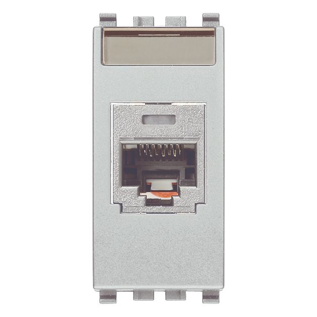 Vimar Netsafe RJ45 Socket Outlet, For Eikon, Cat5e, Panduit MINI-COM, T568A/B