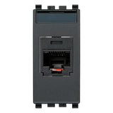Vimar Netsafe RJ45 Socket Outlet, For Eikon, Cat5e, Panduit MINI-COM, T568A/B