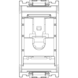 Vimar Netsafe 16359 RJ45 Socket Outlet, T568A/B Wiring, 8-Contact
