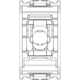 Vimar Netsafe 16359 RJ45 Socket Outlet, T568A/B Wiring, 8-Contact