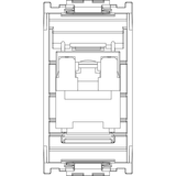 Vimar Netsafe 16359 RJ45 Socket Outlet, T568A/B Wiring, 8-Contact