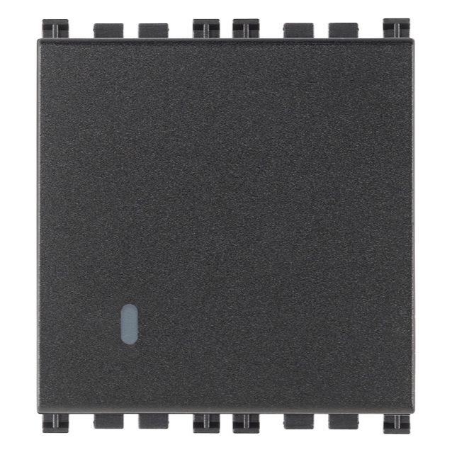 Vimar Arké Push Button, 1P NO, 10A 250V, Lightable, IP40